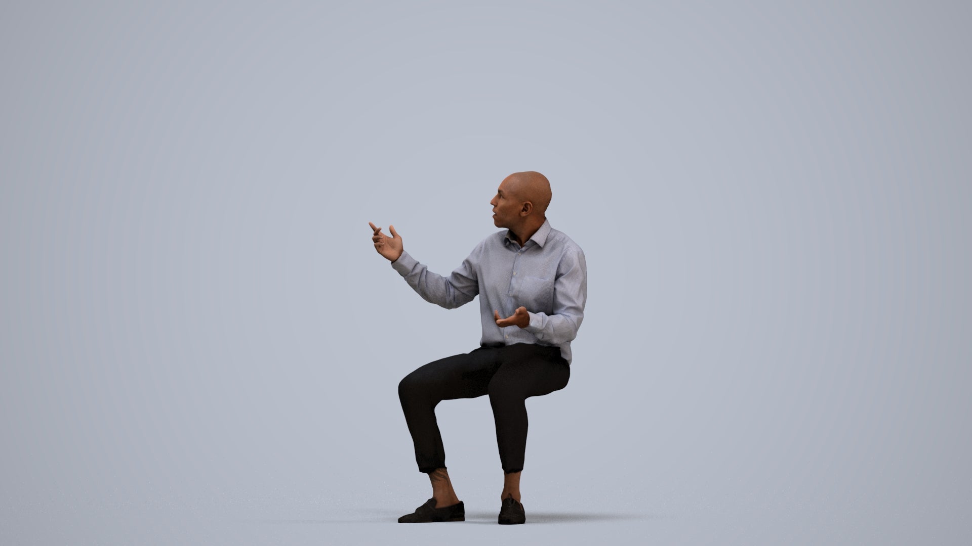 photogrammetry 3D man business, realistic human model archviz FBX, standing pose render