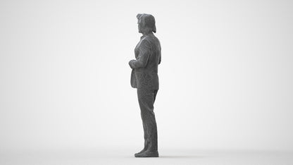 photogrammetry 3D man business, realistic human model archviz FBX, square thumbnail