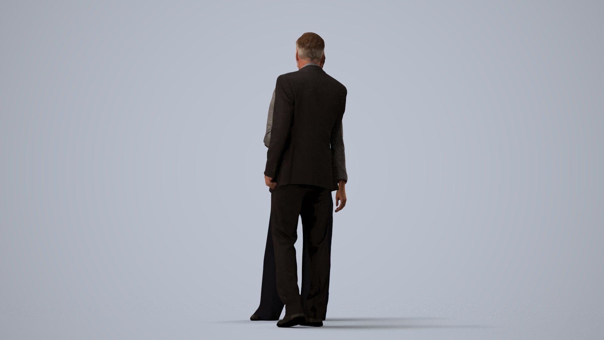 photogrammetry 3D woman business, realistic human model archviz FBX, three-quarter view render
