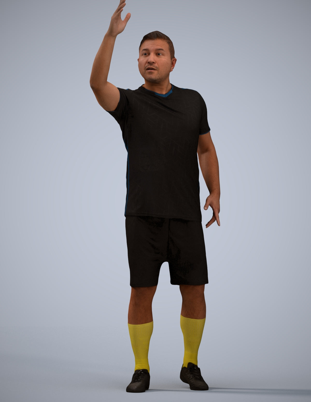 realistic 3D people man sport, render-ready for V-Ray and Corona, FBX OBJ