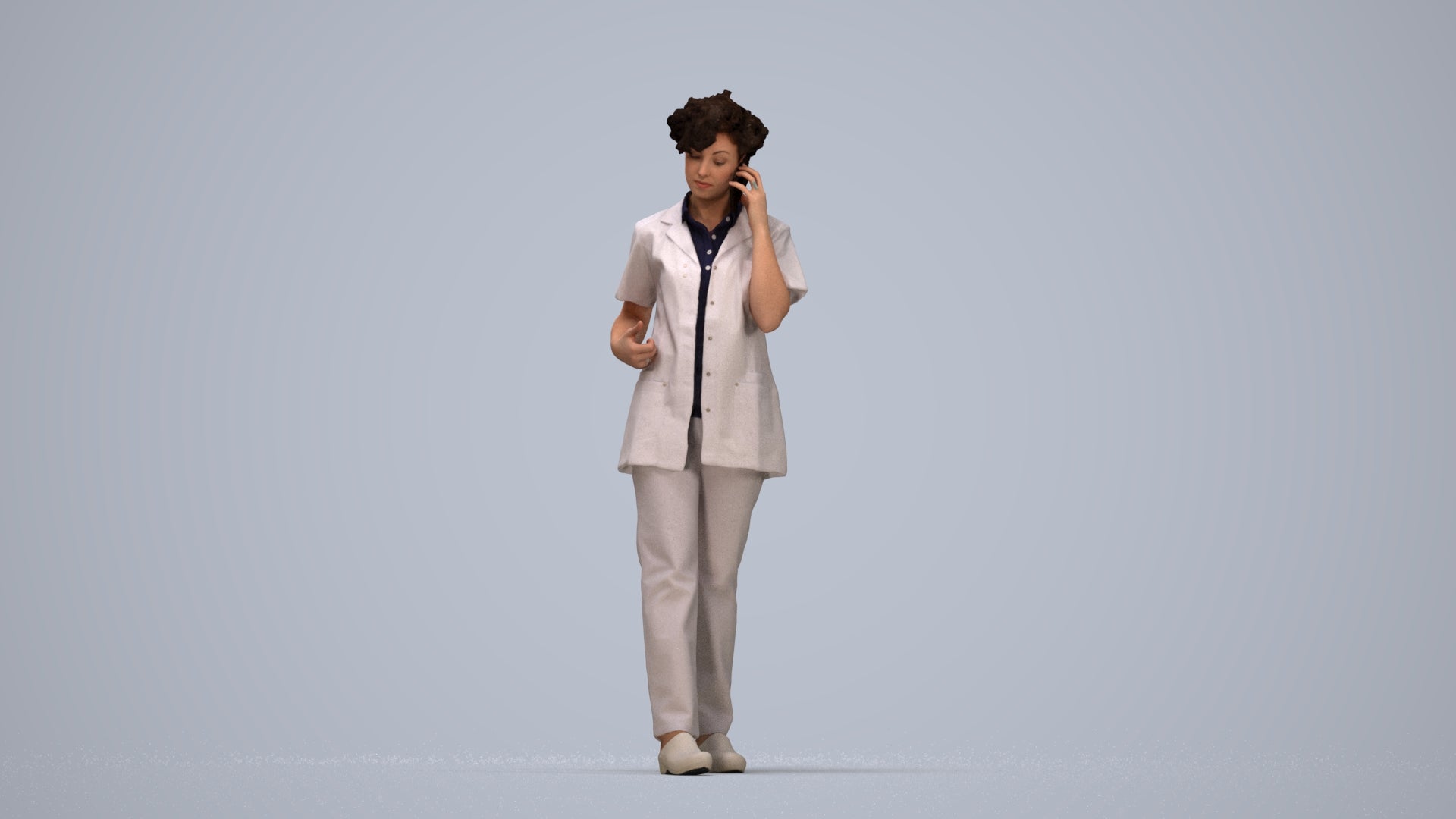 photogrammetry 3D woman medical, realistic human model archviz FBX, top-down view render