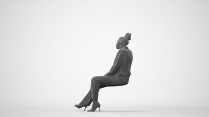 realistic 3D people woman business, render-ready for V-Ray and Corona, FBX OBJ, square thumbnail