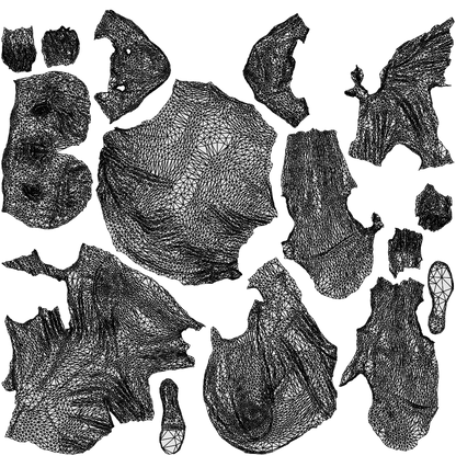 scanned 3D man sport standing, photogrammetry people for Enscape and V-Ray, wireframe top-down view
