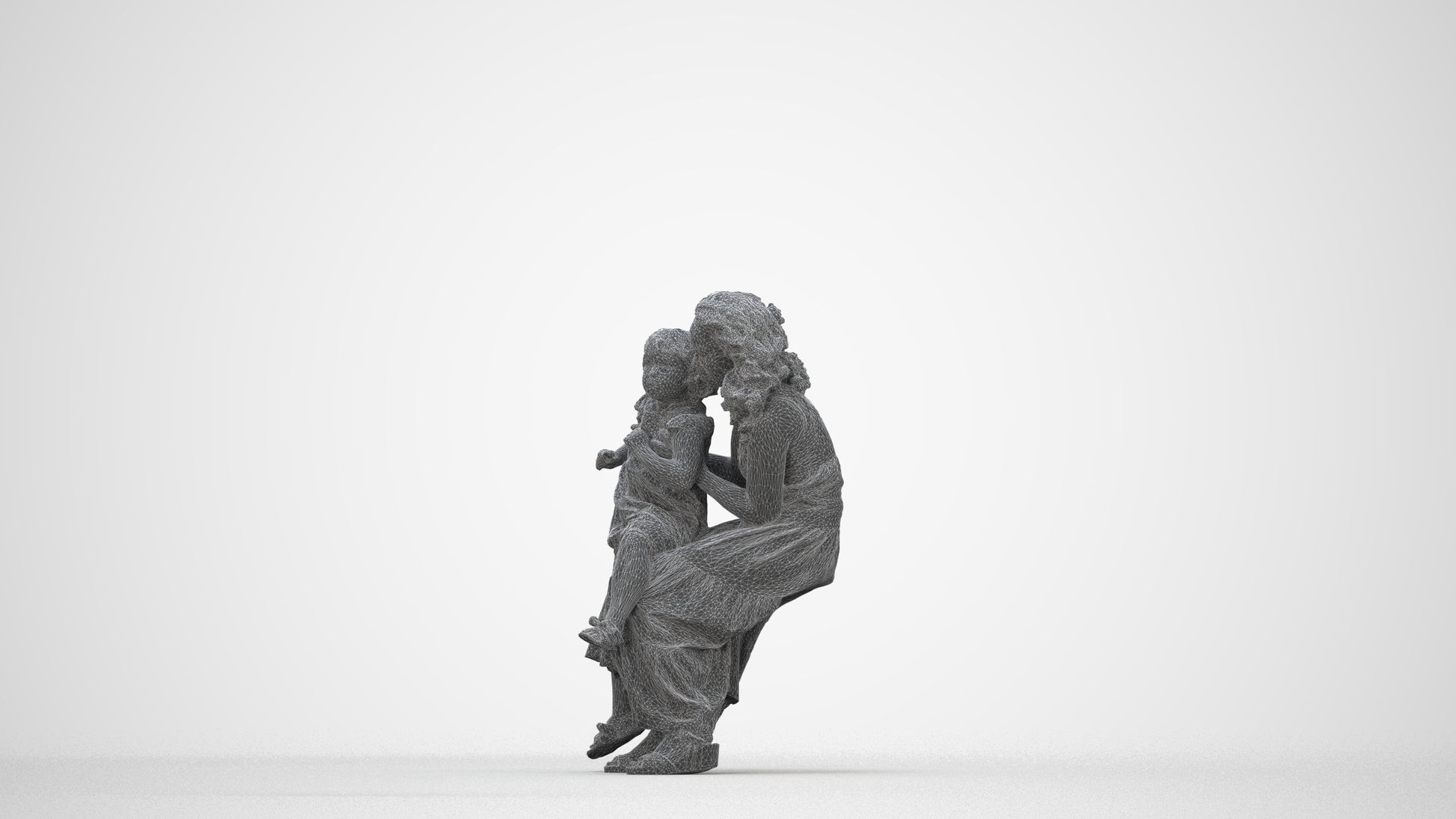 photogrammetry 3D boy casual kids, realistic human model archviz FBX, wireframe back view