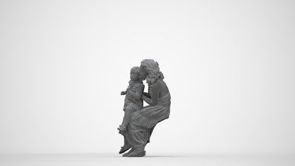 photogrammetry 3D boy casual kids, realistic human model archviz FBX, wireframe back view