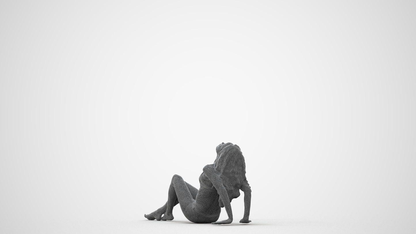 photogrammetry 3D woman mix, realistic human model archviz FBX, square thumbnail