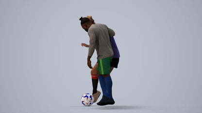 3D scanned woman sport, photorealistic archviz people for Enscape and SketchUp, three-quarter view render