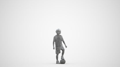 photogrammetry 3D boy casual kids, realistic human model archviz FBX, three-quarter front view render