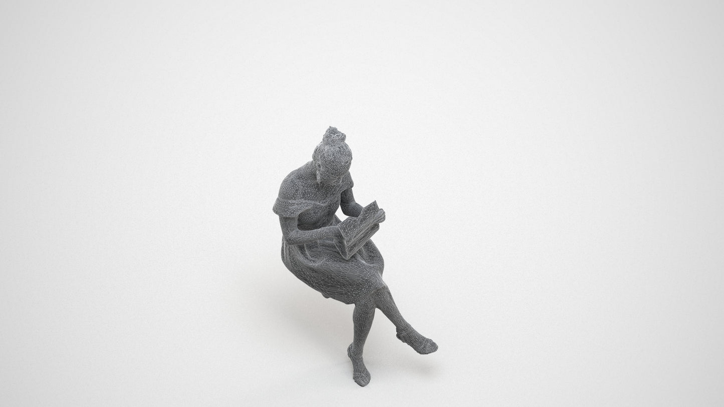 realistic 3D woman formal formalaffairs, scanned archviz people for Blender and 3ds Max, wireframe three-quarter view