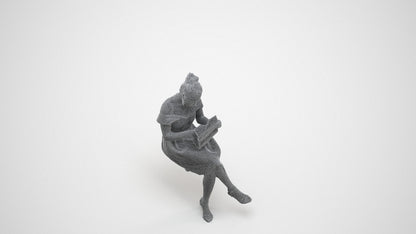 realistic 3D woman formal formalaffairs, scanned archviz people for Blender and 3ds Max, wireframe three-quarter view