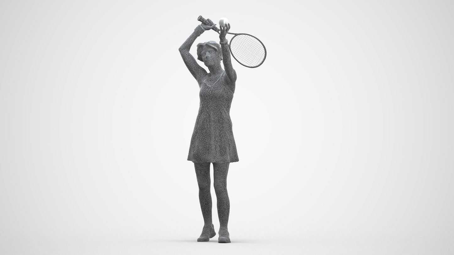 scanned 3D woman sport, photogrammetry people for Enscape and V-Ray, three-quarter front view render
