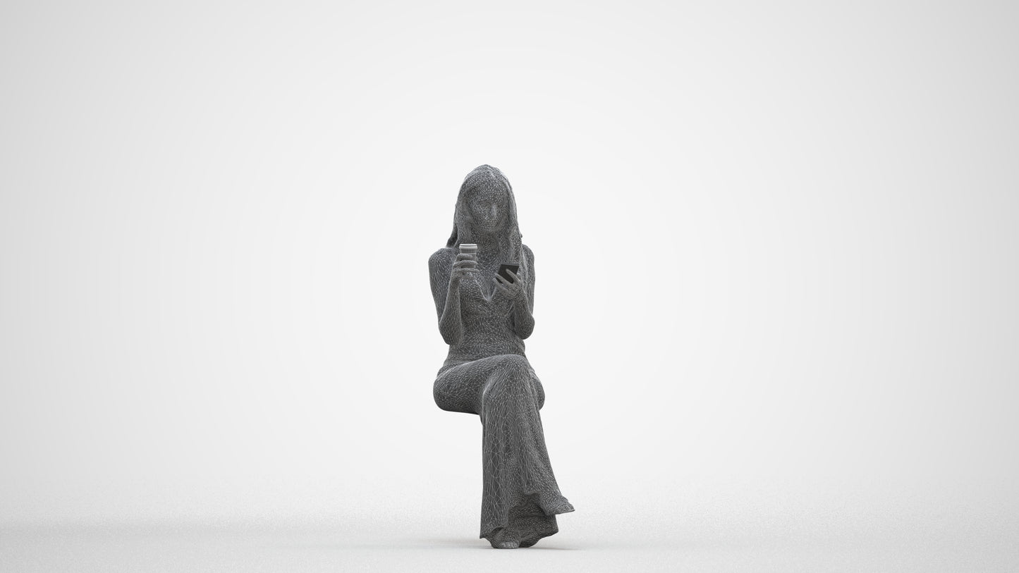 realistic 3D human woman formal formalaffairs, archviz people FBX OBJ for Blender, three-quarter front view render