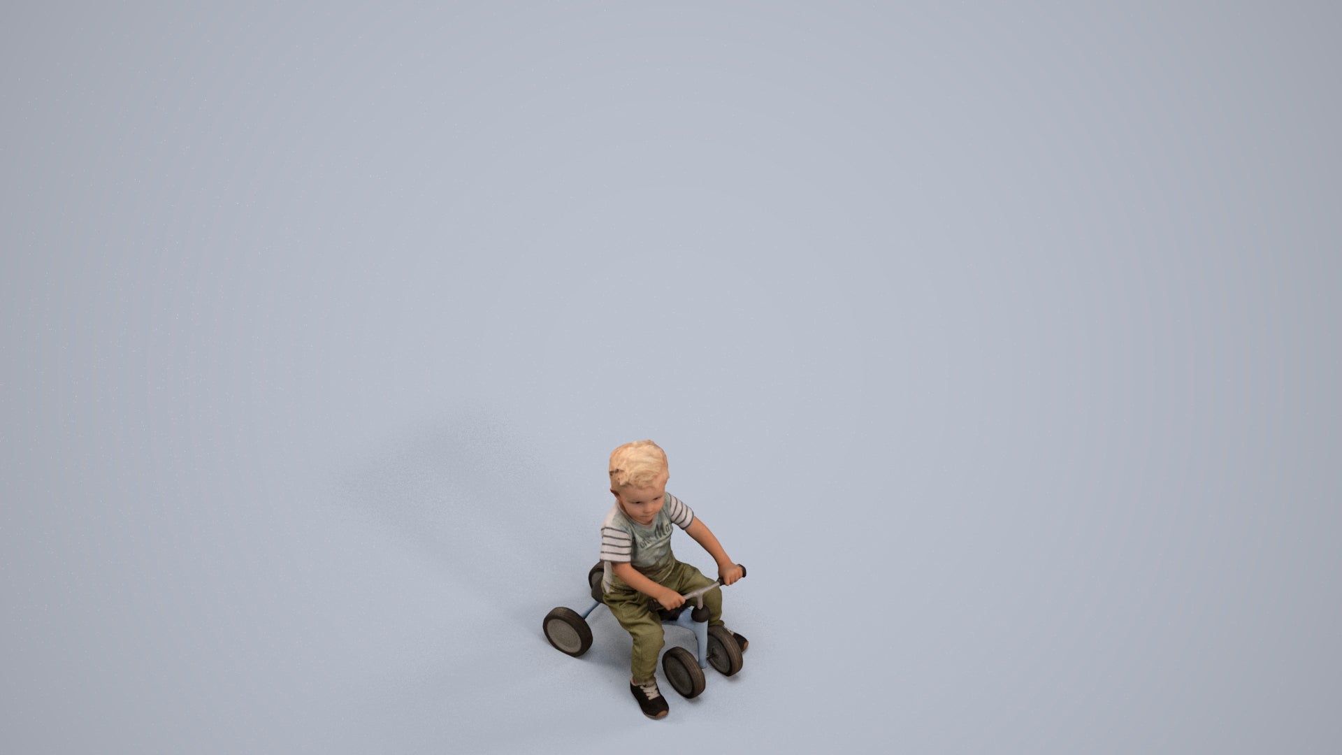 realistic 3D people boy casual kids, render-ready for V-Ray and Corona, FBX OBJ, back view render