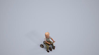 realistic 3D people boy casual kids, render-ready for V-Ray and Corona, FBX OBJ, back view render