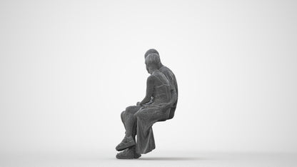 realistic 3D senior woman couple, scanned archviz people for Blender and 3ds Max, square thumbnail