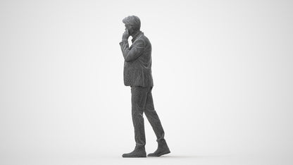 3D people model man business, scanned human for 3ds Max rendering, square thumbnail