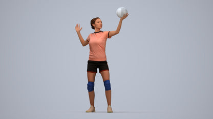 realistic 3D people woman sport, render-ready for V-Ray and Corona, FBX OBJ, top-down view render