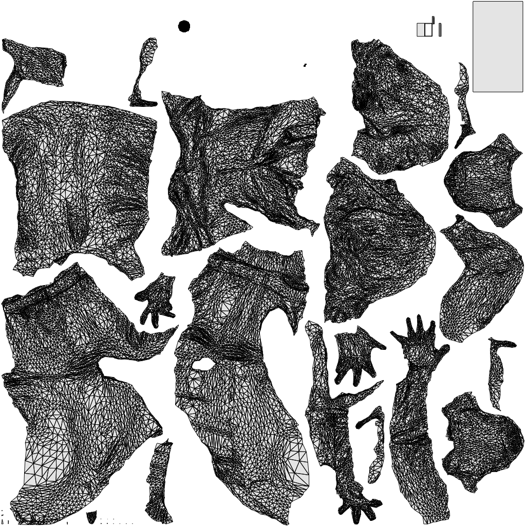 scanned 3D woman casual sitting, photogrammetry people for Enscape and V-Ray, wireframe top-down view