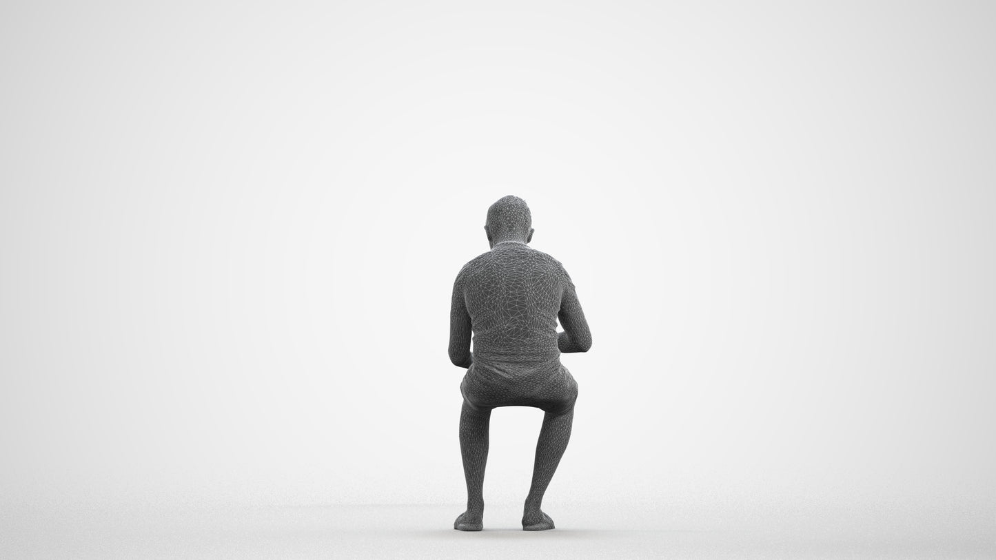 3D human model boy casual kids, photogrammetry scanned person for archviz, wireframe front view