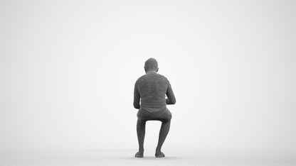 3D human model boy casual kids, photogrammetry scanned person for archviz, wireframe front view