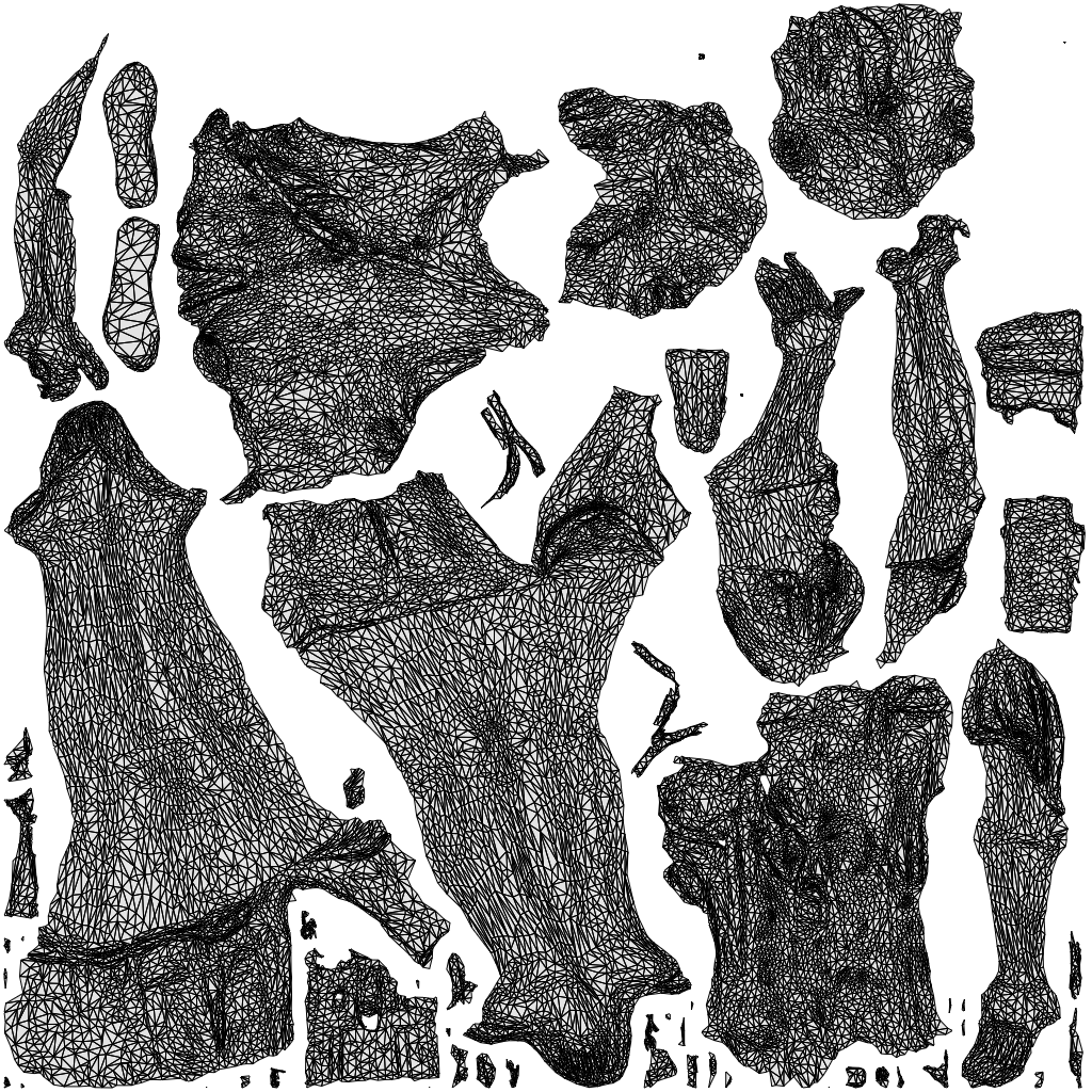 realistic 3D woman casual cycling, scanned archviz people for Blender and 3ds Max, wireframe top-down view