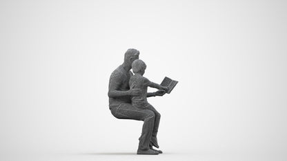 3D human model boy casual kids, photogrammetry scanned person for archviz, wireframe side view