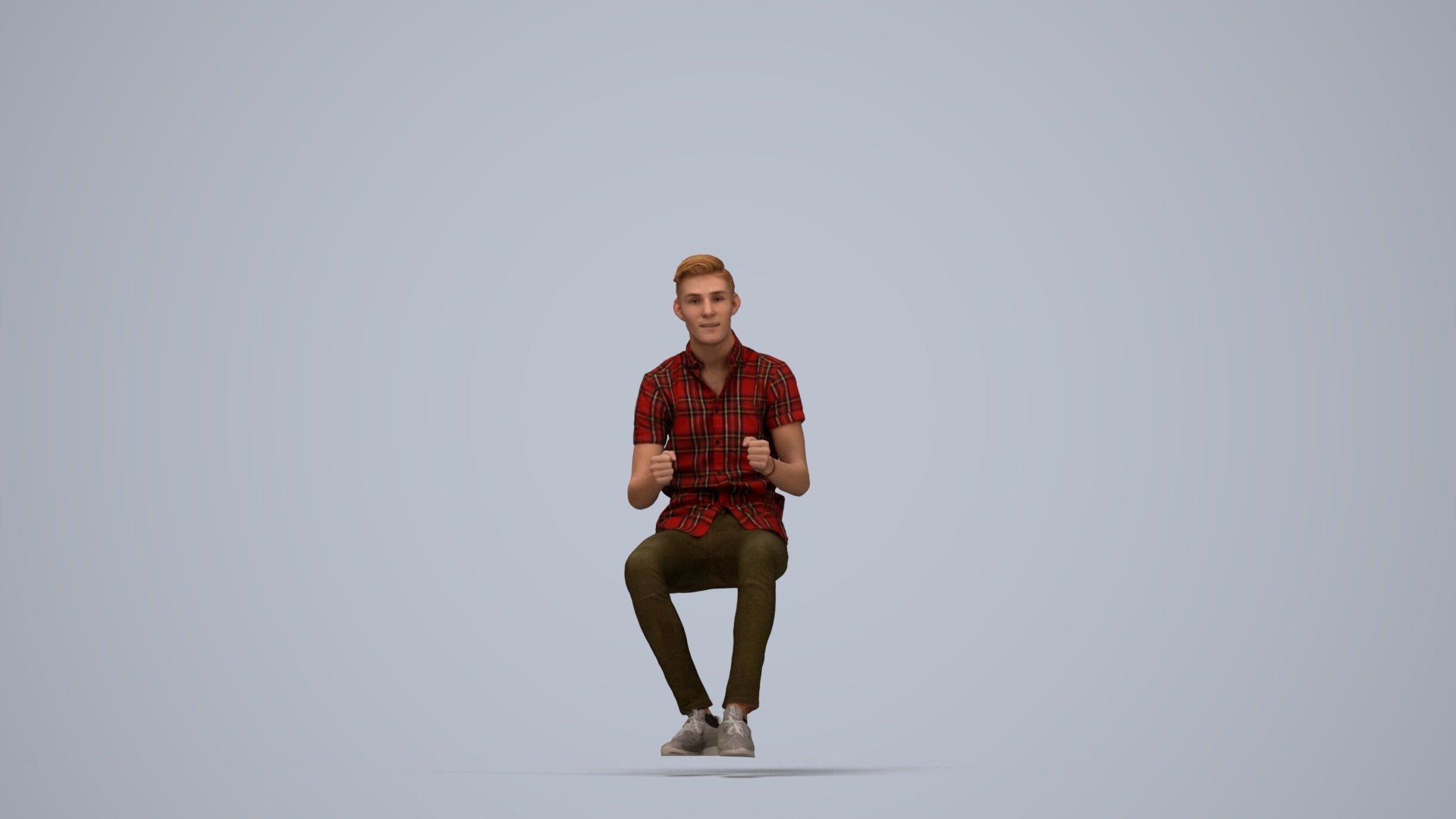 realistic 3D people man casual driving, render-ready for V-Ray and Corona, FBX OBJ, top-down view render