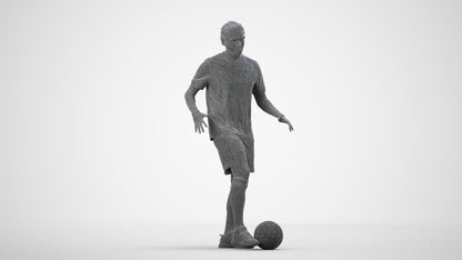 photogrammetry 3D man sport, realistic human model archviz FBX, wireframe side view