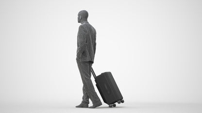 3D people model man business, scanned human for 3ds Max rendering, square thumbnail