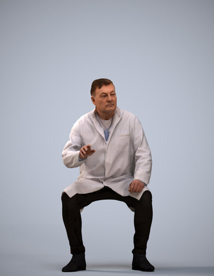 3D human model man medical, photogrammetry scanned person for archviz