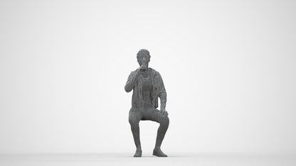 realistic 3D human woman sport, archviz people FBX OBJ for Blender, wireframe back view