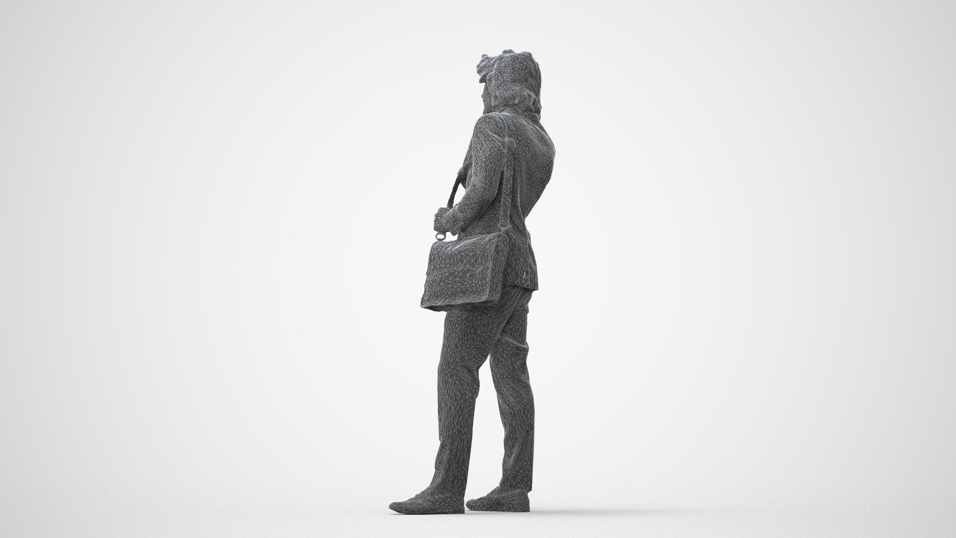 3D scanned man business, photorealistic archviz people for Enscape and SketchUp, square thumbnail