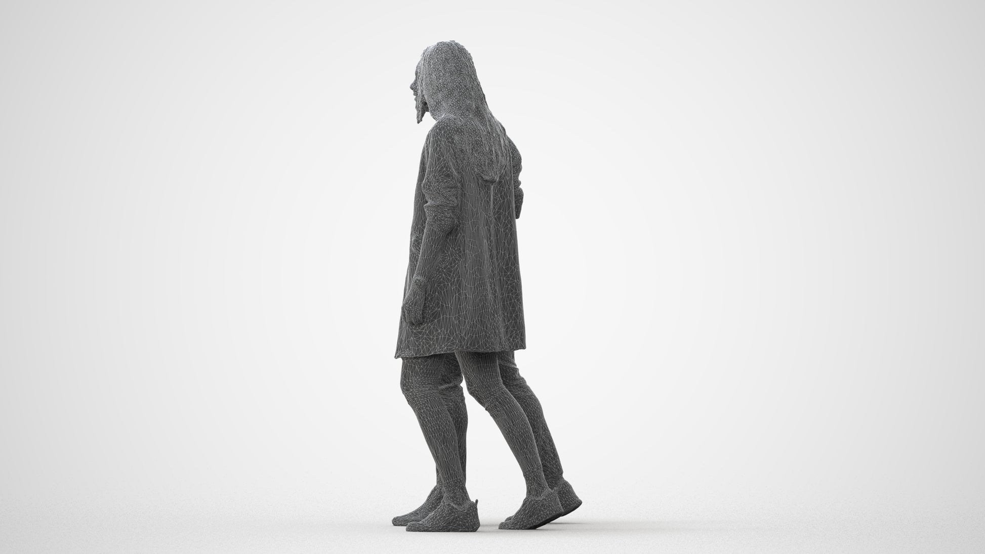photogrammetry 3D woman casual couple, realistic human model archviz FBX, square thumbnail