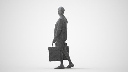 photogrammetry 3D man casual formal, realistic human model archviz FBX, square thumbnail