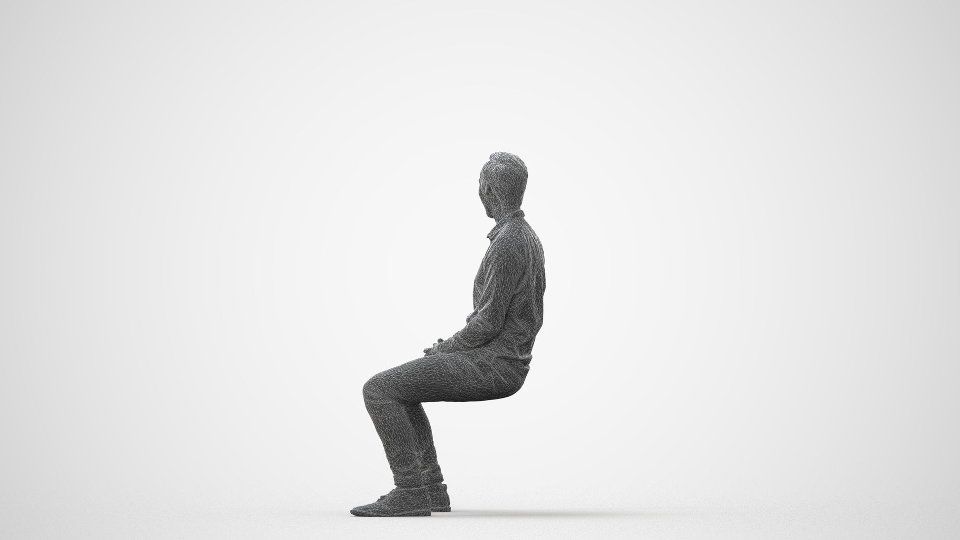 realistic 3D people man casual pool, render-ready for V-Ray and Corona, FBX OBJ, square thumbnail