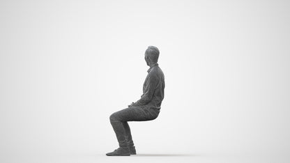 realistic 3D people man casual pool, render-ready for V-Ray and Corona, FBX OBJ, square thumbnail