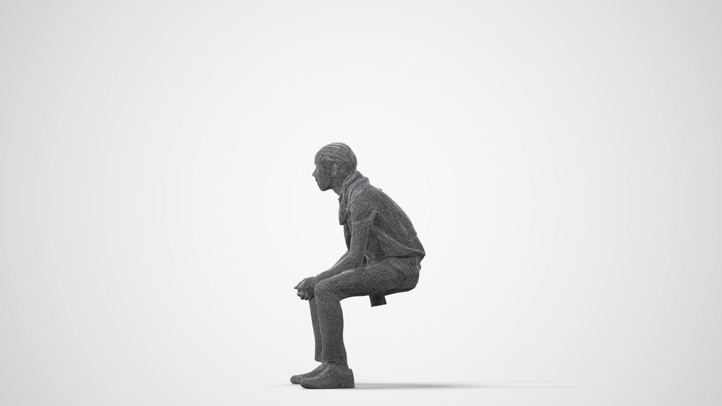 realistic 3D people boy kids, render-ready for V-Ray and Corona, FBX OBJ, square thumbnail