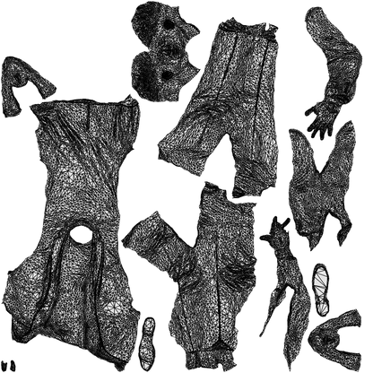 scanned 3D man formal formalaffairs, photogrammetry people for Enscape and V-Ray, wireframe top-down view