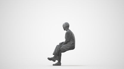 realistic 3D people senior woman medical, render-ready for V-Ray and Corona, FBX OBJ, square thumbnail