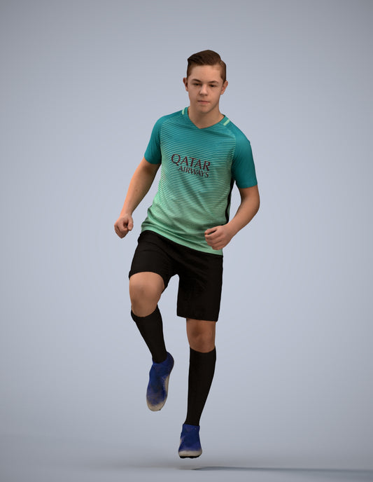 scanned 3D boy sport, photogrammetry people for Enscape and V-Ray