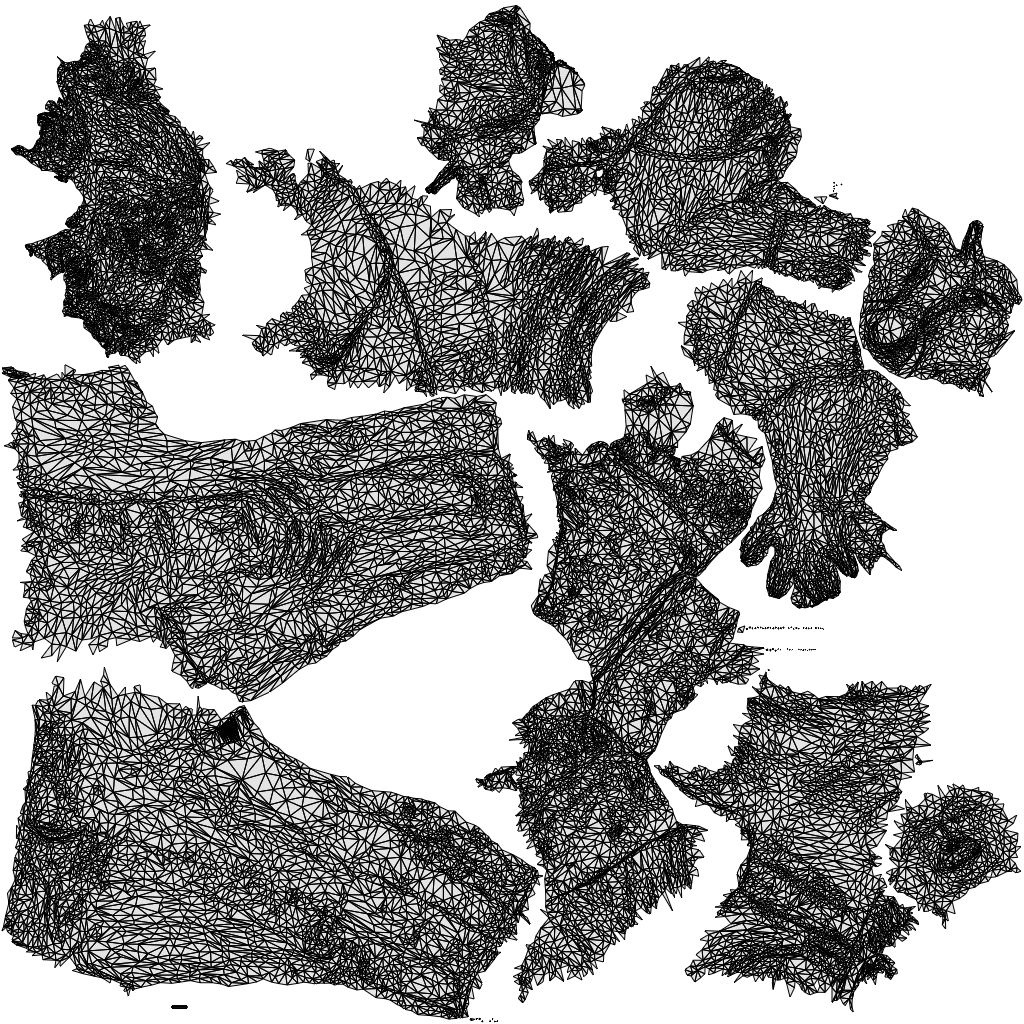 scanned 3D woman business standing, photogrammetry people for Enscape and V-Ray, wireframe top-down view