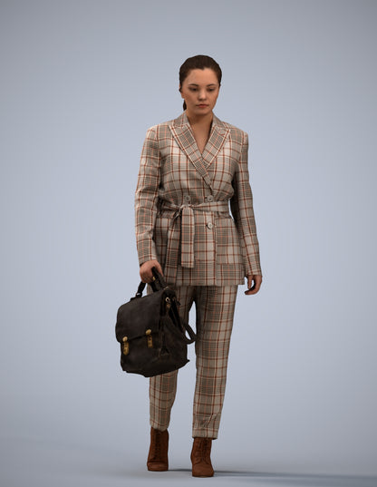 photogrammetry 3D woman business, realistic human model archviz FBX