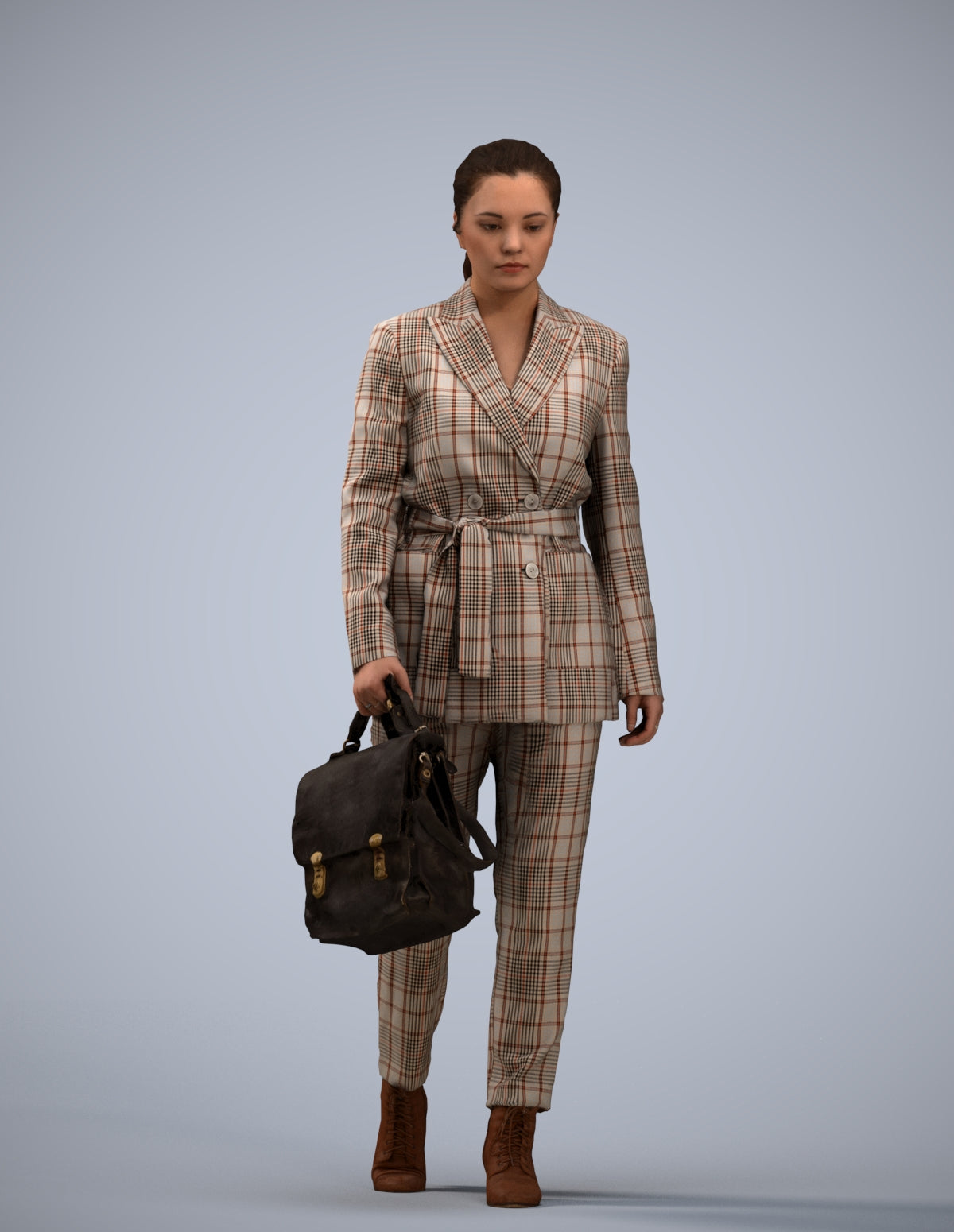 photogrammetry 3D woman business, realistic human model archviz FBX