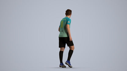 scanned 3D boy sport, photogrammetry people for Enscape and V-Ray, front view render