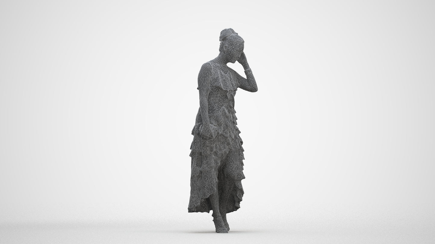 3D scanned woman formalaffairs formal, photorealistic archviz people for Enscape and SketchUp