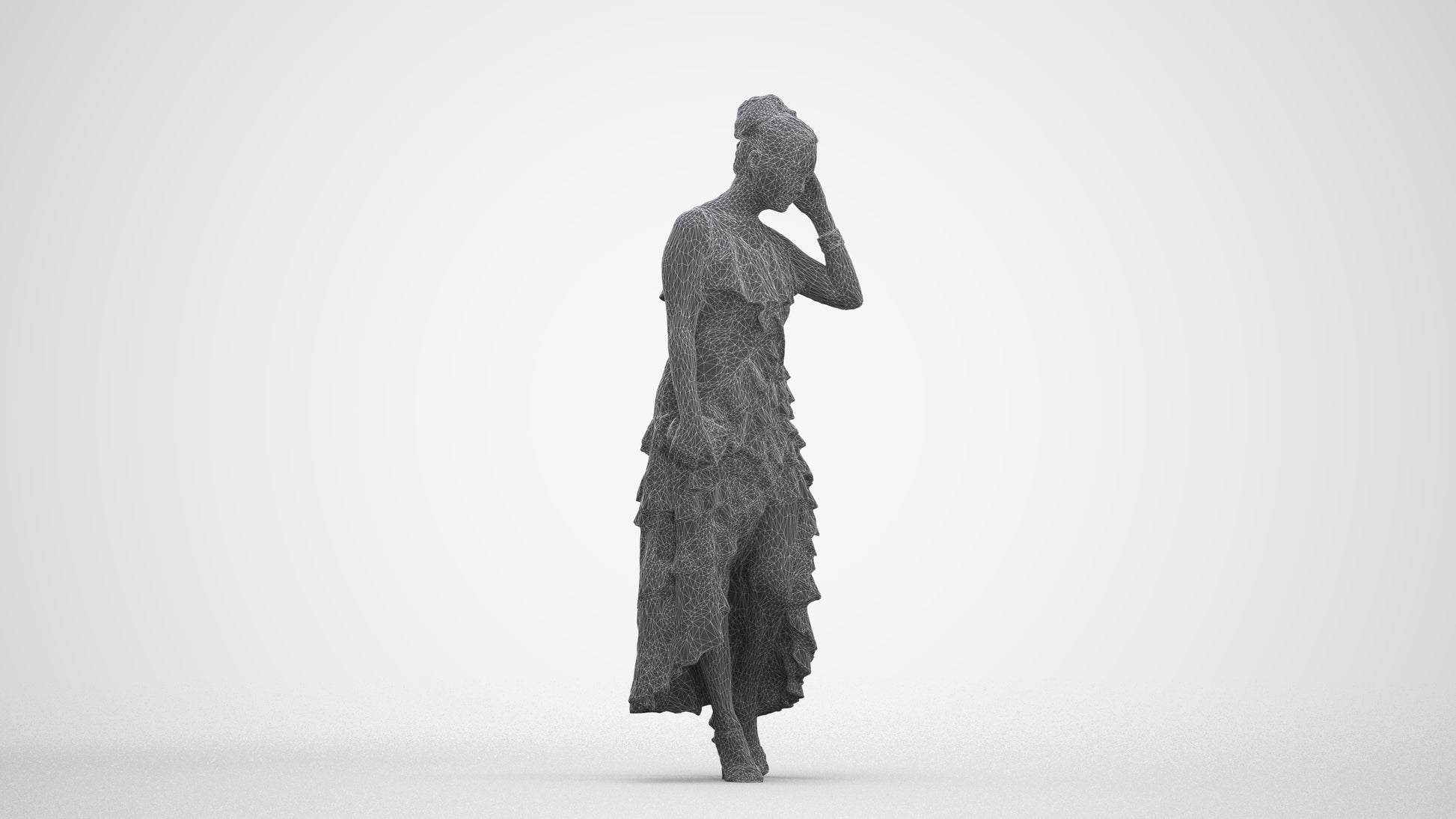 3D scanned woman formalaffairs formal, photorealistic archviz people for Enscape and SketchUp