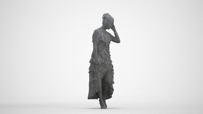 3D scanned woman formalaffairs formal, photorealistic archviz people for Enscape and SketchUp
