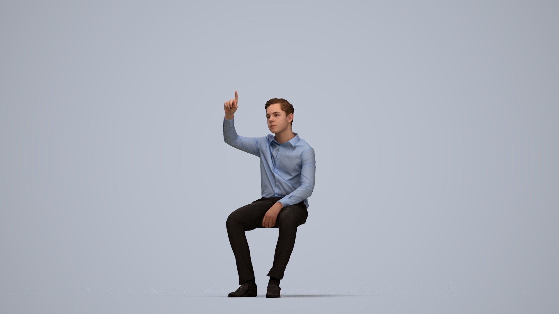 3D scanned boy kids, photorealistic archviz people for Enscape and SketchUp, top-down view render