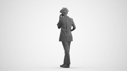 photogrammetry 3D woman medical, realistic human model archviz FBX, wireframe front view