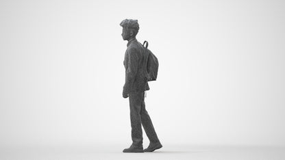 realistic 3D people man kids, render-ready for V-Ray and Corona, FBX OBJ, square thumbnail